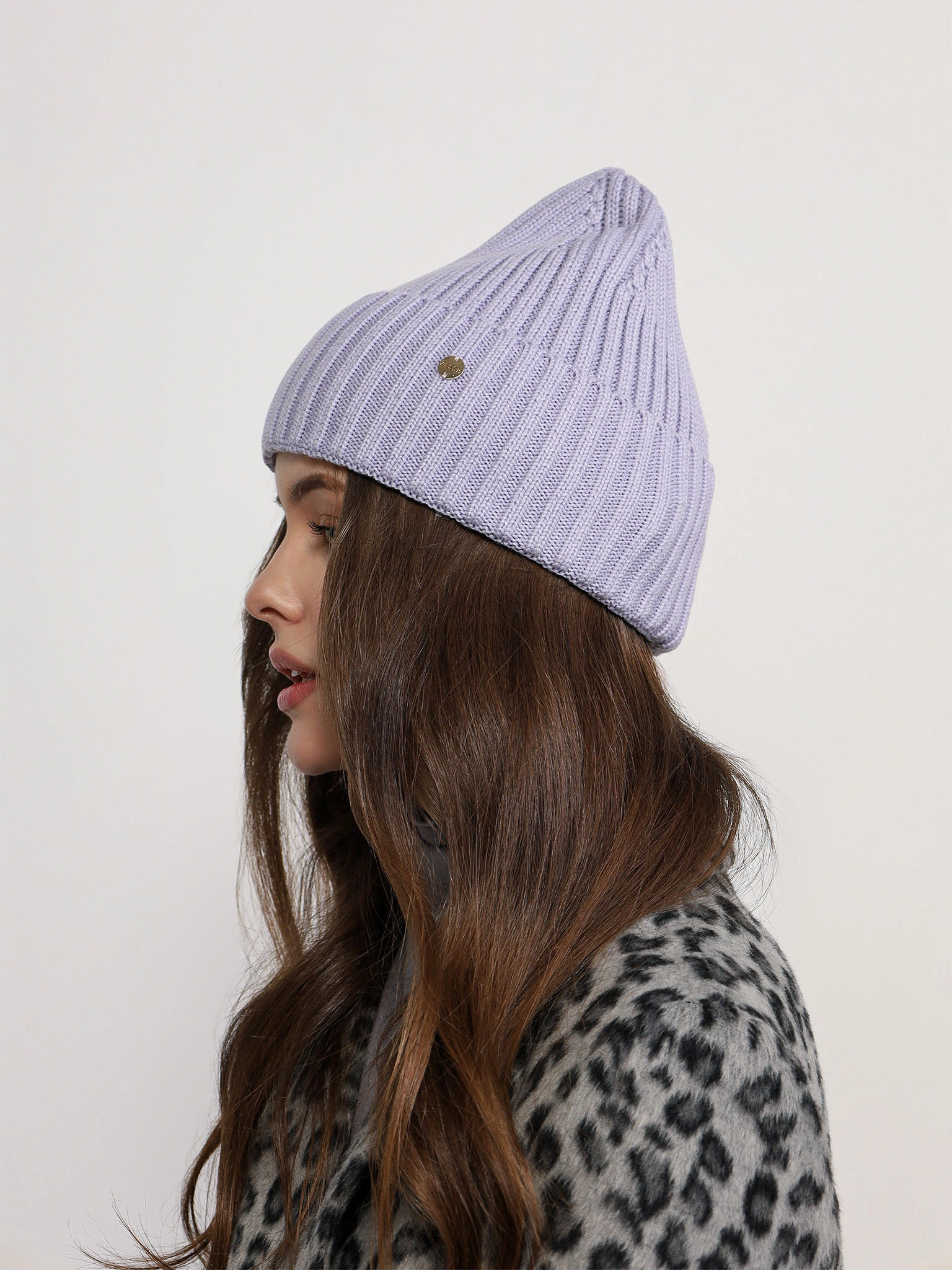 Шапка-бини с отворотом в ассортименте